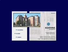 Tablet Screenshot of koehne-grundstueck.de